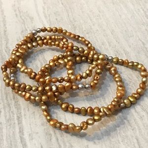 Champagne  Stretch Bracelets